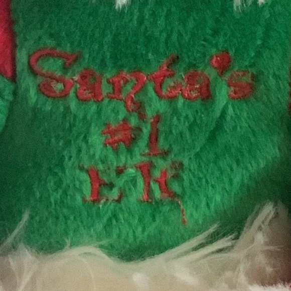 Disney World Plush Elf Eeyore Candy Cane Christmas Holiday Winnie the Pooh vtg - Picture 2 of 10